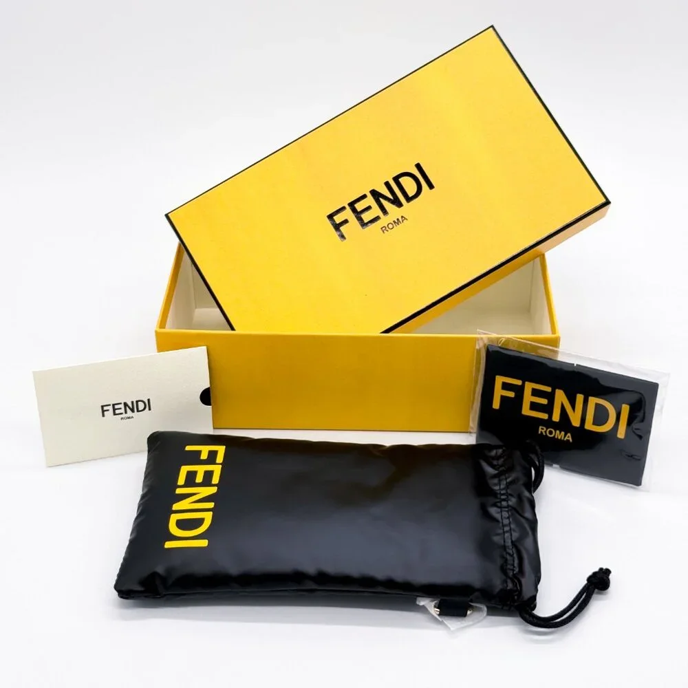 NEW FENDI FE40074U 05A BLACK GREY MONOGRAM UNISEX SUNGLASSES FENDI